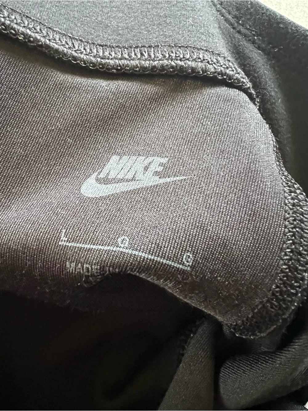 Nike' Black Leggings with White Swoosh